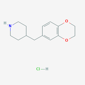 4-(2,3-Dihydro-1,4-benzodioxin-6-ylmethyl)piperidine hydrochloride