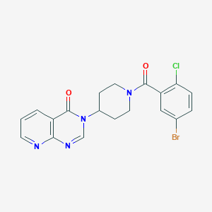 3-(1-(5-bromo-2-chlorobenzoyl)piperidin-4-yl)pyrido[2,3-d]pyrimidin-4(3H)-one