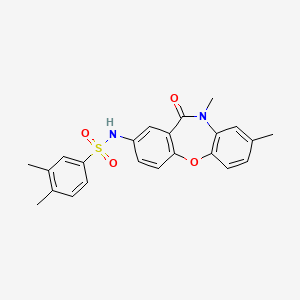 N-(8,10-dimethyl-11-oxo-10,11-dihydrodibenzo[b,f][1,4]oxazepin-2-yl)-3,4-dimethylbenzenesulfonamide