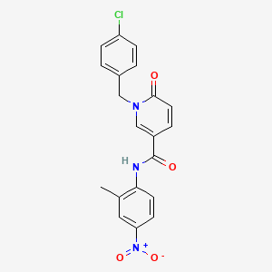 1-[(4-chlorophenyl)methyl]-N-(2-methyl-4-nitrophenyl)-6-oxopyridine-3-carboxamide