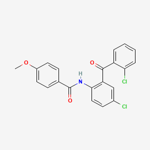 N-[4-chloro-2-(2-chlorobenzoyl)phenyl]-4-methoxybenzamide