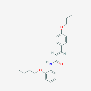 (E)-N-(2-butoxyphenyl)-3-(4-butoxyphenyl)prop-2-enamide