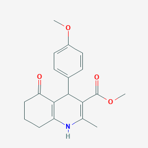 molecular formula C19H21NO4 B273757 methyl 4-(4-methoxyphenyl)-2-methyl-5-oxo-4,6,7,8-tetrahydro-1H-quinoline-3-carboxylate 