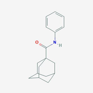 molecular formula C17H21NO B273759 ADAMANTANE-1-CARBOXYLIC ACID PHENYLAMIDE 
