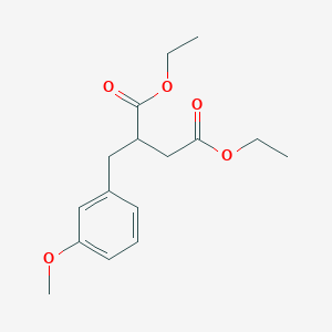 molecular formula C16H22O5 B2737604 Diethyl 2-(3-methoxybenzyl)succinate CAS No. 117823-72-0