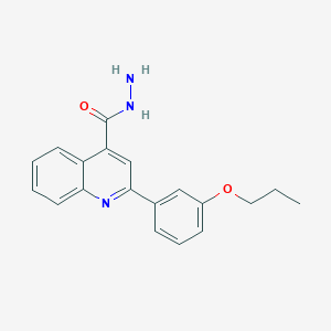2-(3-Propoxyphenyl)quinoline-4-carbohydrazide