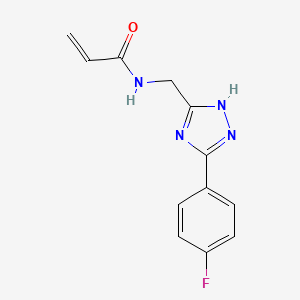 N-{[3-(4-fluorophenyl)-1H-1,2,4-triazol-5-yl]methyl}prop-2-enamide
