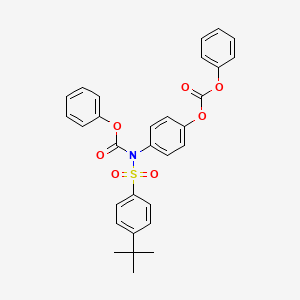 Phenyl (4-(tert-butyl)phenyl)sulfonyl(4-((phenoxycarbonyl)oxy)phenyl)carbamate