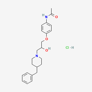 molecular formula C23H31ClN2O3 B2737630 N-(4-(3-(4-benzylpiperidin-1-yl)-2-hydroxypropoxy)phenyl)acetamide hydrochloride CAS No. 1179496-02-6