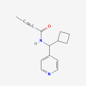 N-[Cyclobutyl(pyridin-4-yl)methyl]but-2-ynamide