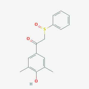 1-(4-Hydroxy-3,5-dimethylphenyl)-2-(phenylsulfinyl)-1-ethanone