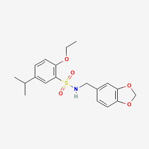 N-(1,3-benzodioxol-5-ylmethyl)-2-ethoxy-5-isopropylbenzenesulfonamide