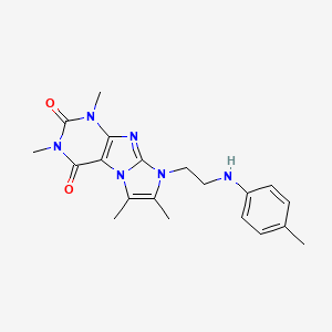 2,4,7,8-Tetramethyl-6-[2-(4-methylanilino)ethyl]purino[7,8-a]imidazole-1,3-dione