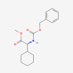molecular formula C17H23NO4 B2737663 Methyl (R)-2-(((benzyloxy)carbonyl)amino)-2-cyclohexylacetate CAS No. 127042-68-6