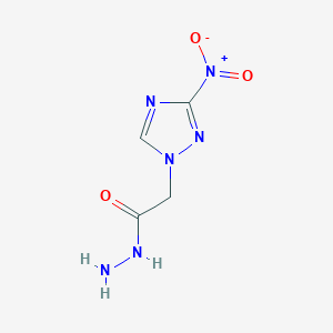 molecular formula C4H6N6O3 B2737666 2-(3-nitro-1H-1,2,4-triazol-1-yl)acetohydrazide CAS No. 149453-08-7