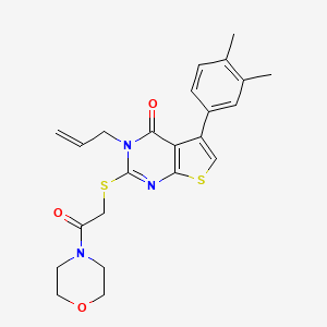 3-allyl-5-(3,4-dimethylphenyl)-2-((2-morpholino-2-oxoethyl)thio)thieno[2,3-d]pyrimidin-4(3H)-one