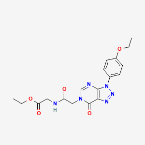 ethyl 2-(2-(3-(4-ethoxyphenyl)-7-oxo-3H-[1,2,3]triazolo[4,5-d]pyrimidin-6(7H)-yl)acetamido)acetate
