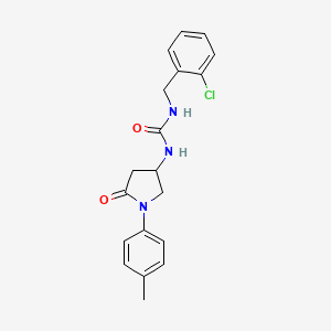 1-(2-Chlorobenzyl)-3-(5-oxo-1-(p-tolyl)pyrrolidin-3-yl)urea