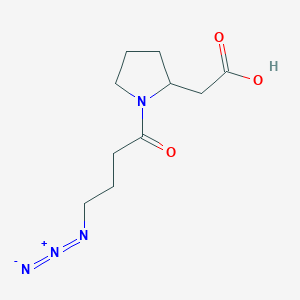 2-[1-(4-Azidobutanoyl)pyrrolidin-2-yl]acetic acid