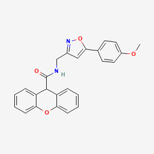 molecular formula C25H20N2O4 B2737723 N-((5-(4-methoxyphenyl)isoxazol-3-yl)methyl)-9H-xanthene-9-carboxamide CAS No. 953015-48-0