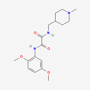 molecular formula C17H25N3O4 B2737737 N1-(2,5-dimethoxyphenyl)-N2-((1-methylpiperidin-4-yl)methyl)oxalamide CAS No. 953223-70-6