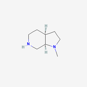 molecular formula C8H16N2 B2737754 rac-(3aR,7aS)-1-methyl-octahydro-1H-pyrrolo[2,3-c]pyridine,cis CAS No. 2245361-11-7