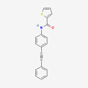 N-[4-(2-phenylethynyl)phenyl]-2-thiophenecarboxamide