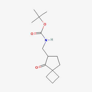 tert-Butyl ((5-oxospiro[3.4]octan-6-yl)methyl)carbamate