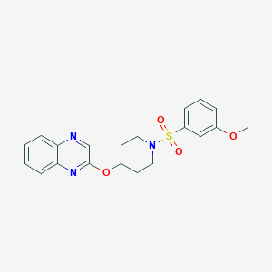 2-((1-((3-Methoxyphenyl)sulfonyl)piperidin-4-yl)oxy)quinoxaline