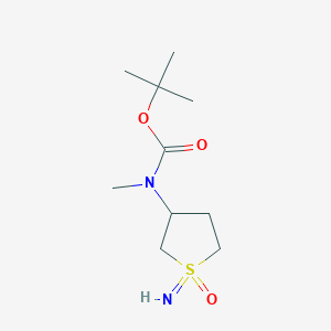 tert-butyl N-(1-imino-1-oxo-1lambda6-thiolan-3-yl)-N-methylcarbamate
