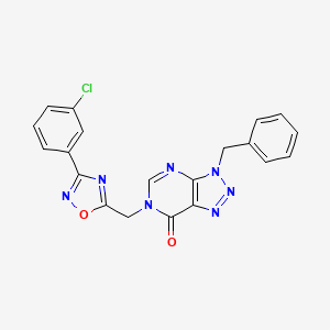 3-benzyl-6-((3-(3-chlorophenyl)-1,2,4-oxadiazol-5-yl)methyl)-3H-[1,2,3]triazolo[4,5-d]pyrimidin-7(6H)-one