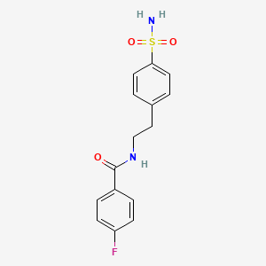 4-fluoro-N-[2-(4-sulfamoylphenyl)ethyl]benzamide