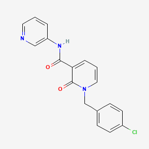 1-(4-chlorobenzyl)-2-oxo-N-(pyridin-3-yl)-1,2-dihydropyridine-3-carboxamide