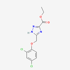 ethyl 3-(2,4-dichlorophenoxymethyl)-1H-1,2,4-triazole-5-carboxylate