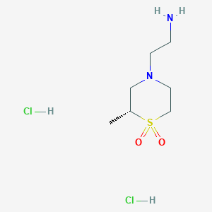 2-[(2R)-2-Methyl-1,1-dioxo-1,4-thiazinan-4-yl]ethanamine;dihydrochloride