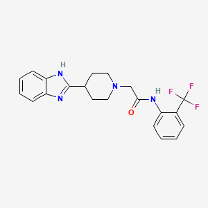 2-[4-(1H-benzimidazol-2-yl)piperidin-1-yl]-N-[2-(trifluoromethyl)phenyl]acetamide