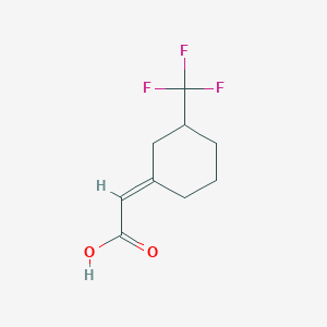 (E)-2-(3-(trifluoromethyl)cyclohexylidene)acetic acid