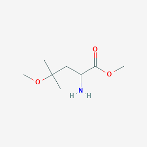 molecular formula C8H17NO3 B2737891 Methyl 2-amino-4-methoxy-4-methylpentanoate CAS No. 1699104-41-0