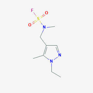 N-[(1-Ethyl-5-methylpyrazol-4-yl)methyl]-N-methylsulfamoyl fluoride