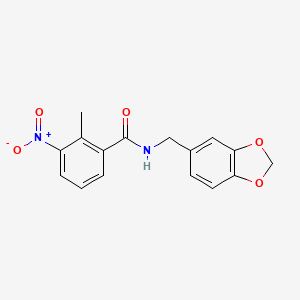 N-(1,3-benzodioxol-5-ylmethyl)-2-methyl-3-nitrobenzamide