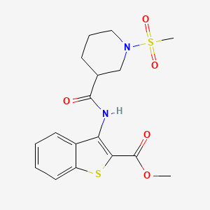Methyl 3-(1-(methylsulfonyl)piperidine-3-carboxamido)benzo[b]thiophene-2-carboxylate