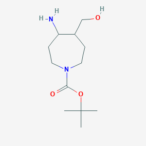 Tert-butyl 4-amino-5-(hydroxymethyl)azepane-1-carboxylate