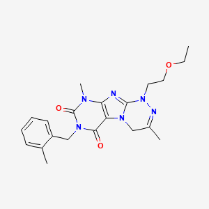 1-(2-ethoxyethyl)-3,9-dimethyl-7-(2-methylbenzyl)-1,4-dihydro-[1,2,4]triazino[3,4-f]purine-6,8(7H,9H)-dione