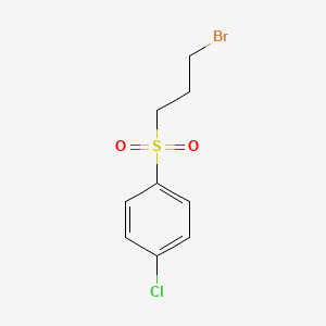 molecular formula C9H10BrClO2S B2737919 1-(3-Bromopropanesulfonyl)-4-chlorobenzene CAS No. 5755-82-8
