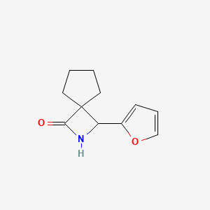 molecular formula C11H13NO2 B2737927 3-(Furan-2-yl)-2-azaspiro[3.4]octan-1-one CAS No. 1865196-56-0