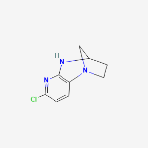 molecular formula C9H10ClN3 B2737928 5-氯-1,6,8-三氮杂三环[7.2.1.0,2,7]十二烯 CAS No. 1823422-95-2