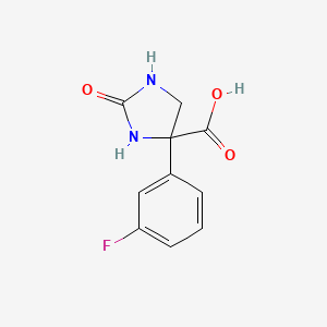 4-(3-Fluorophenyl)-2-oxoimidazolidine-4-carboxylic acid