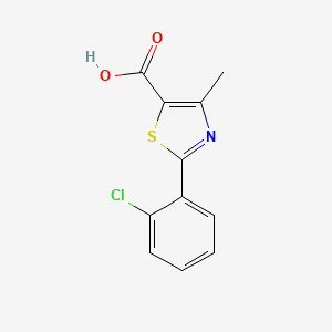 molecular formula C11H8ClNO2S B2737943 2-(2-chlorophenyl)-4-methyl-1,3-thiazole-5-carboxylic Acid CAS No. 253315-24-1