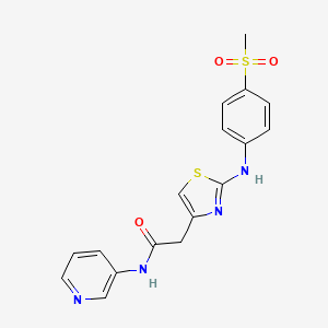 2-(2-((4-(methylsulfonyl)phenyl)amino)thiazol-4-yl)-N-(pyridin-3-yl)acetamide
