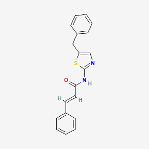 molecular formula C19H16N2OS B2738010 (2E)-N-(5-benzyl-1,3-thiazol-2-yl)-3-phenylprop-2-enamide CAS No. 301176-80-7